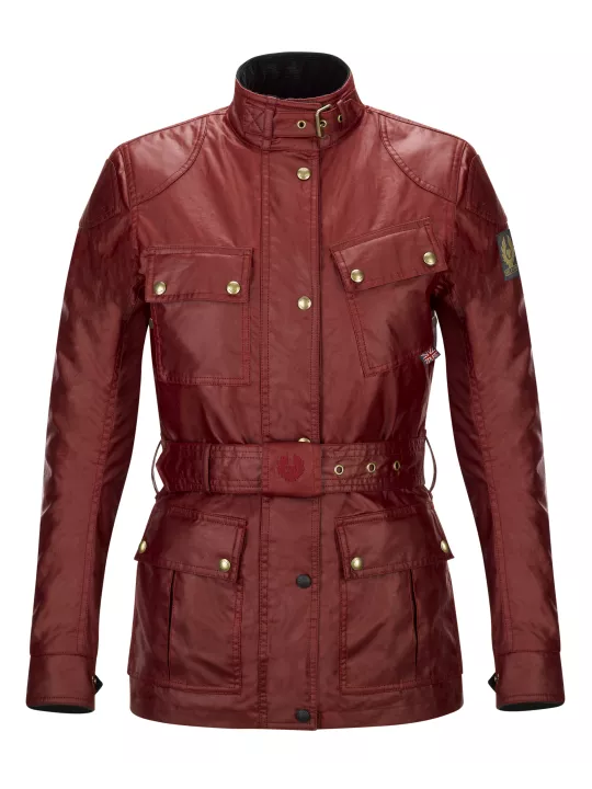 Casaco Trialmaster Pro Lady Wax6Oz Racing Red - Belstaff