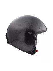 Le Petit U9 Glitter Silver Open Face Helmet - Premier