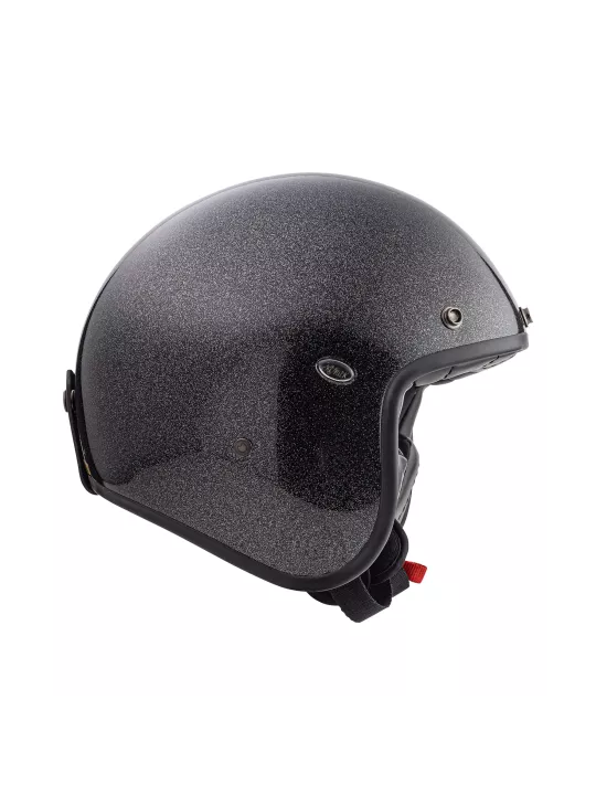Le Petit U9 Glitter Silver Open Face Helmet - Premier