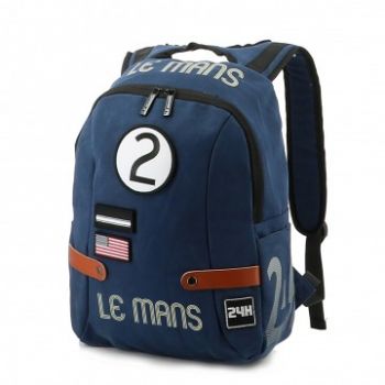 24H Le Mans LEGENDE - Sac à dos coton bleu