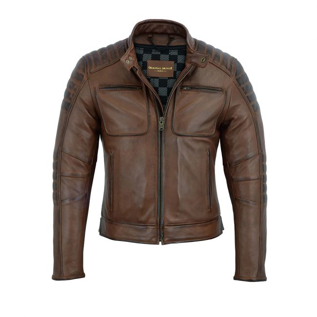 Cafe Racer Vintage S a 5XL Blouson Veste En Cuir Moto Homme Leather Jacket 