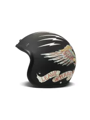 Capacete Jet Aberto Vintage Eagle-Dmd