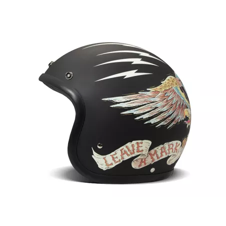 Capacete Jet Aberto Vintage Eagle-Dmd