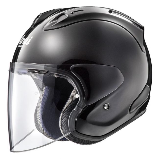 Sz/R Vas Diamond Black Open Face Helmet - ARAI