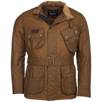 Chaqueta Mujer Algodón Encerado - Verde Oscuro, 4 Bolsillos, Cinturón Ajustable, Estilo Casual