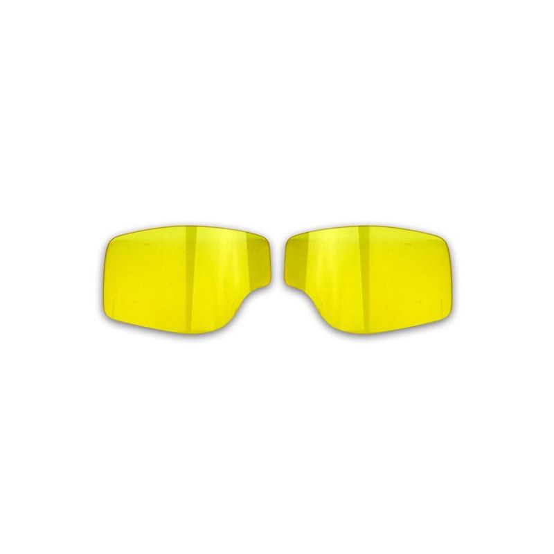 AVIATOR Ersatzgläser für Motorradbrille T2 und T3 gelb Brillengläser Ersatz Glas 