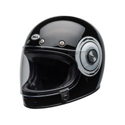 Bullitt Dlx Bolt Gloss Black/White Full Face Helmet - BELL