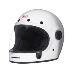 Bullitt Dlx White Solid Full Face Helmet - BELL