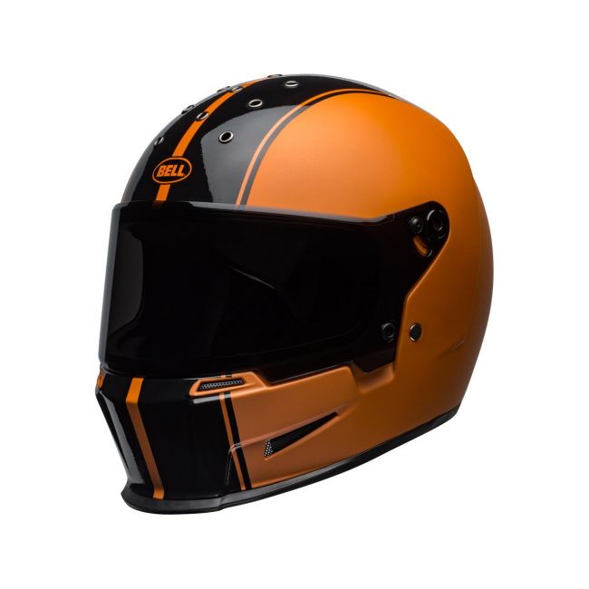 casco metallico campana Eliminator Rally Nero / Arancio