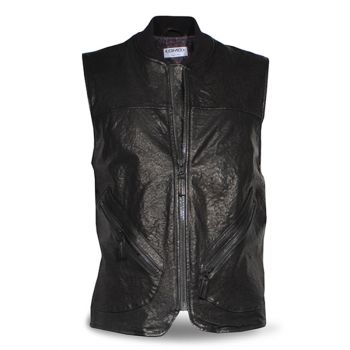 Leather Vest Black - DMD