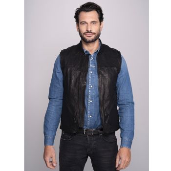 Leather Vest Black - DMD