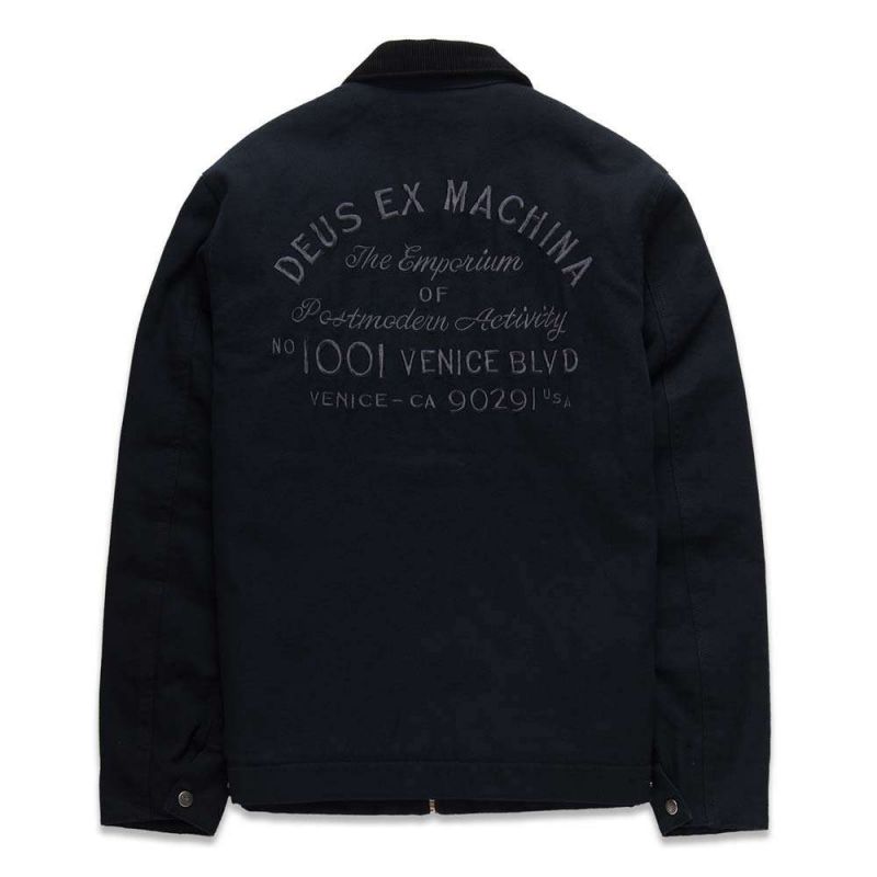 Black Deus Ex Machina Address Workwear Jacket 