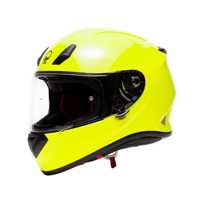 Casco para moto integral MT Mugello Solid Gloss Fluor Yellow con descuento  en tienda motos Hospitalet
