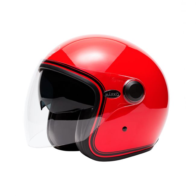 Casque Marko BOREAL Rouge à  bandes