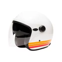 Helm Marko Boreal Weiß Mit Streifen Orange