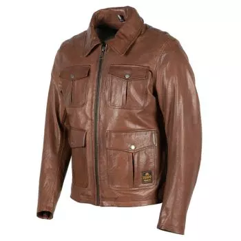 Kid's Leather Biker Jacket cross zip yellow Chiodo Baby