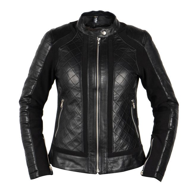 manteau de cuir moto femme