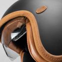 Vintage Platinum U9 Bm Couture Orange Open Face Helmet - Premier