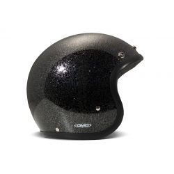 Capacete Vintage Glitter Black - Dmd