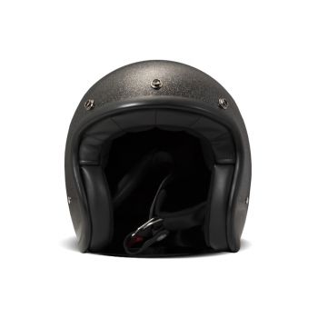 Vintage Glitter Black Open Face Helmet - DMD
