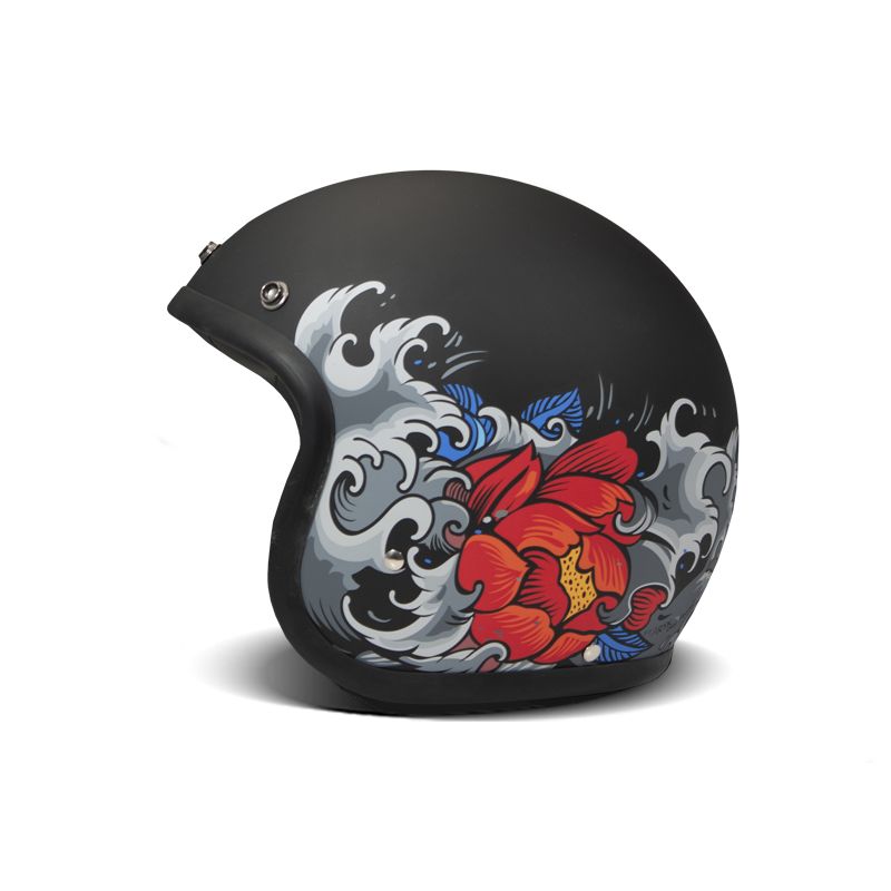 japanese art motorcycle helmet