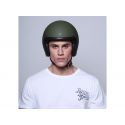 Vintage Matt Green Open Face Helmet - DMD