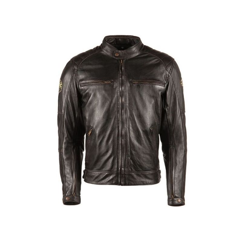 el primero Ahuyentar cápsula La compra de la chaqueta chaqueta de la motocicleta de la vendimia Helstons  Helstons PISTA Oldies Brown barato