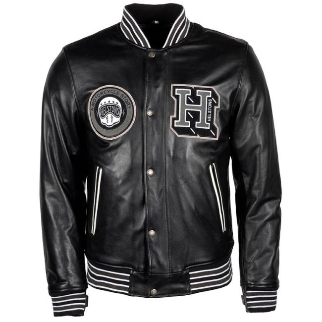 College Leather retro jacket- Helstons