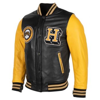 University Leather retro jacket- Helstons