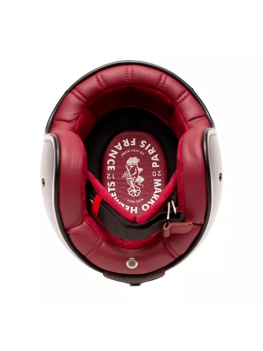 Casque Jet The Classic - Mârkö (Noir/Rouge)