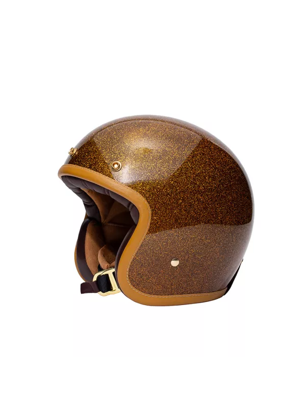 The Classic Open Face Helmet Brown - Marko
