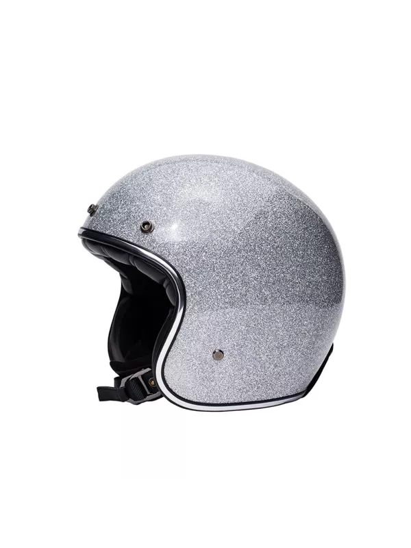 The Classic Open Face Helmet Silver - Marko
