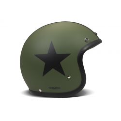 Vintage Star Green Open Face Helmet - DMD