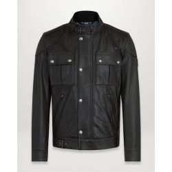 Gangster 2.0 Leather retro jacket- Belstaff