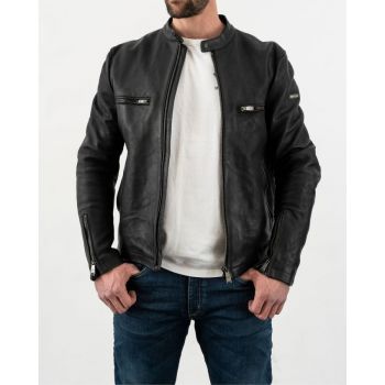 Commander Leather retro jacket- Rokker