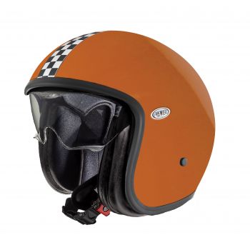 Vintage Ck Orange Open Face Helmet - Premier