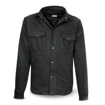 Jacket Handmade Shirt Dark Grey Cotton Man - Dmd