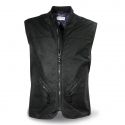 Handmade Waxed Cotton Man Vest Black - DMD