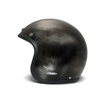 Handmade Vintage Fulmine Black Open Face Helmet - DMD