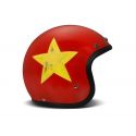 Handmade Vintage Smile Red Open Face Helmet - DMD