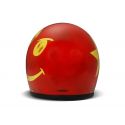 Handmade Vintage Smile Red Open Face Helmet - DMD