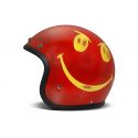 CASQUE JET HANDMADE VINTAGE SMILE RED - DMD