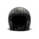 Handmade Vintage Black Row Open Face Helmet - DMD