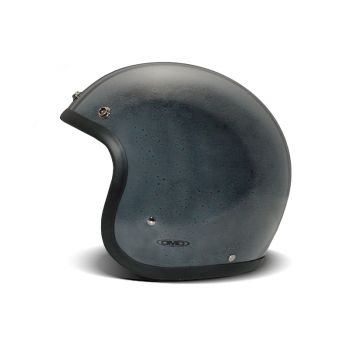 Handmade Vintage Black Row Open Face Helmet - DMD