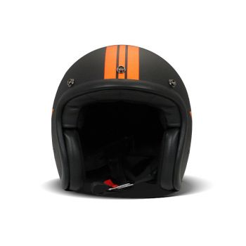 Vintage Star Orange Open Face Helmet - DMD
