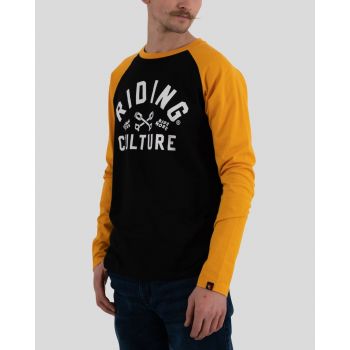 Logo Yellow/Black Pullover - Riding Culture