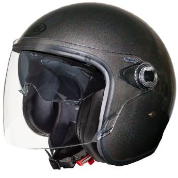 Vangarde U17 Metal Grey Open Face Helmet - Premier