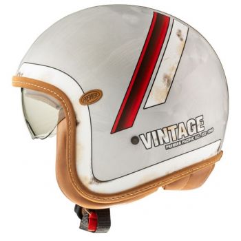 Vintage Platinum Drdo8Bm Open Face Helmet - Premier