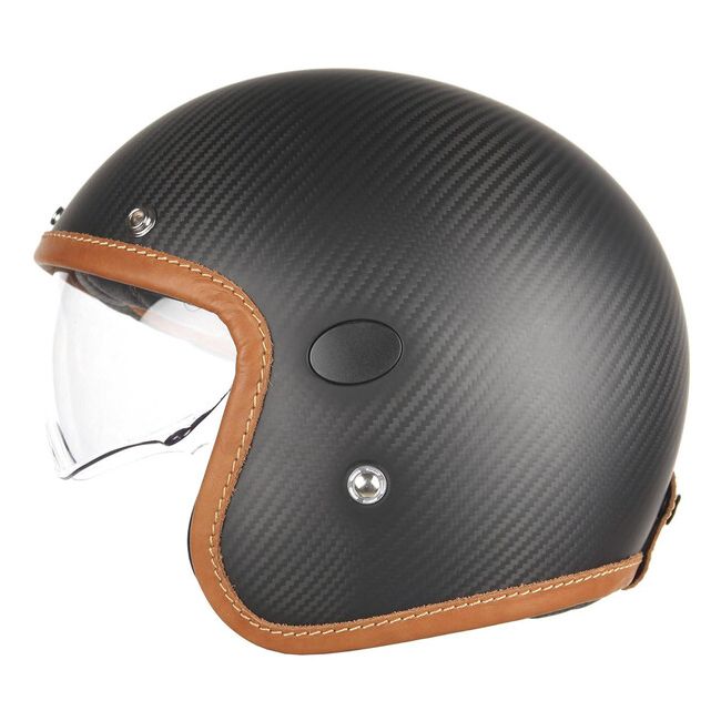 Naked Open Face Helmet Carbon Fiber - Helstons