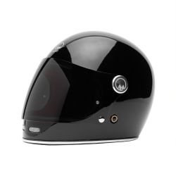 SPYMINNPOO Visière Casque Moto Rétro Universelle 3 Boutons-Pression - Demi-Visière Coupe-Vent